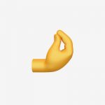 Apple pinched fingers emoji