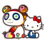 A teaser image of the new Takashi Murakami x Hello Kitty collaboration