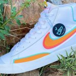 Nike Blazer Mid 77 DMSX White Kumquat Aurora Green Bright Crimson Release Date