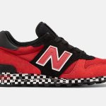 New Balance 1300 Red Black Checkered Flag Midsole